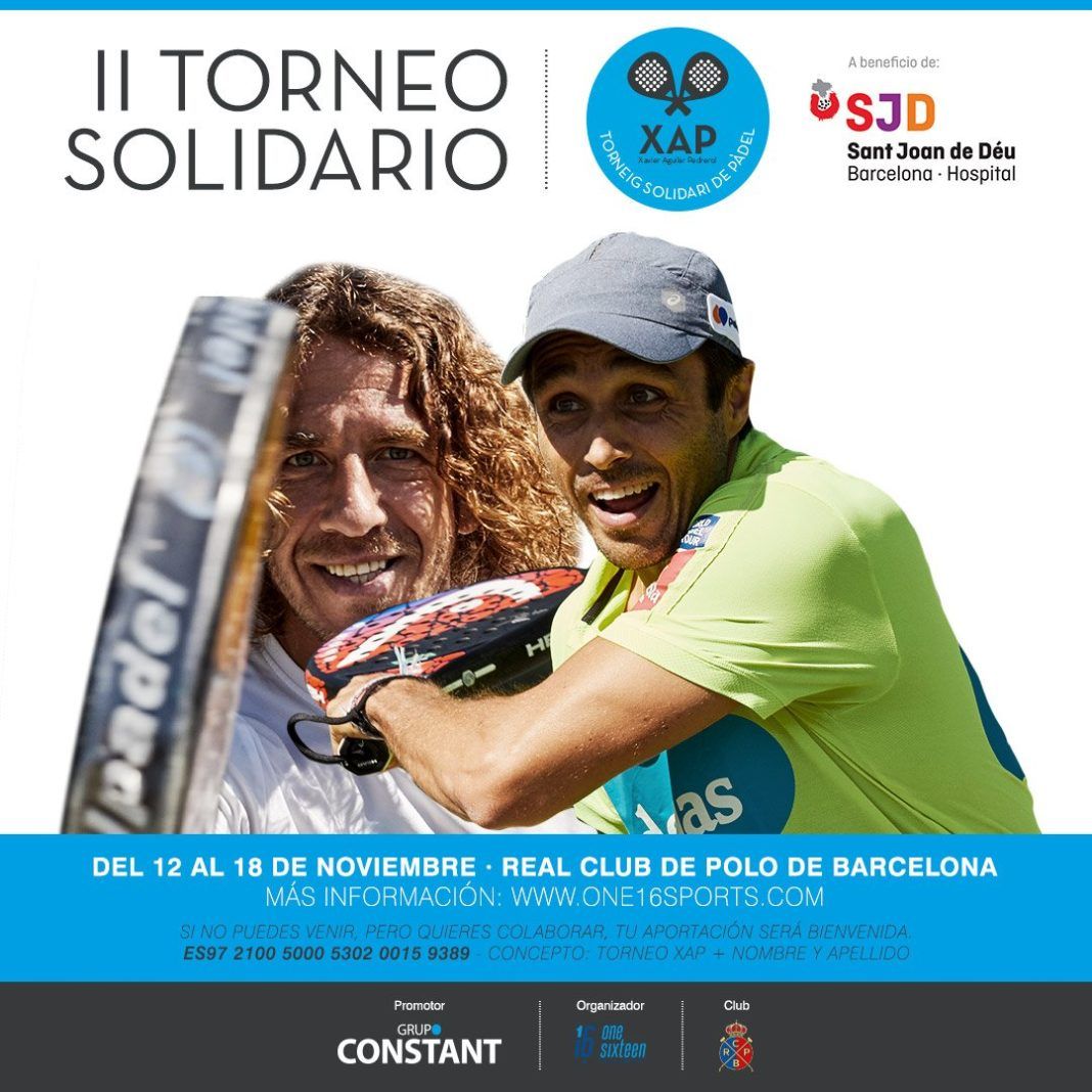 Belasteguin and Puyol, sponsors of the XAP Solidarity Paddle Tournament.