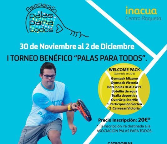 Cartel I Torneo Benéfico Palas Para Todos.