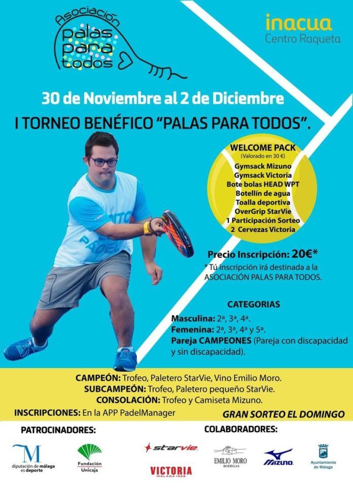 Cartel I Torneo Benéfico Palas Para Todos.
