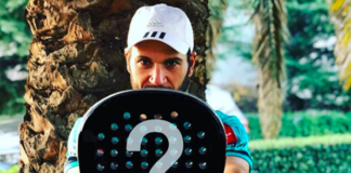 Seba Nerone con su pala Adidas Padel 2019.