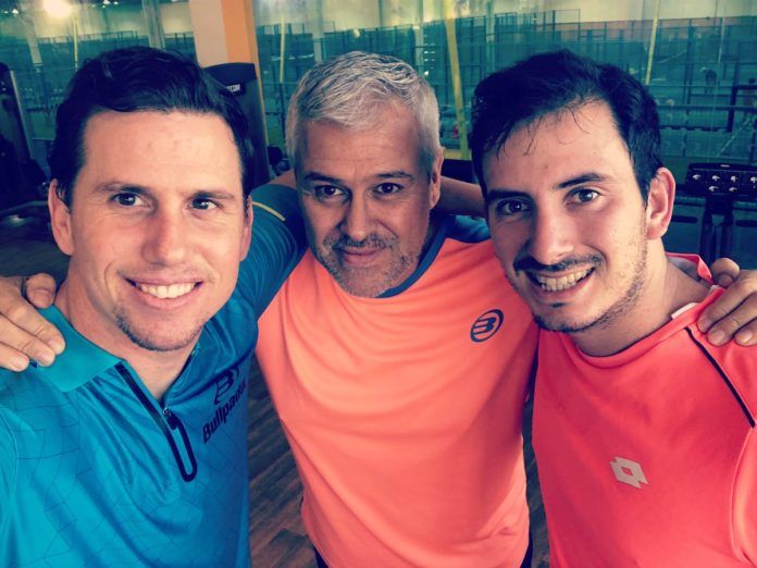 Paquito Navarro y Juan Cruz Belluati entrenando para el Master Final.