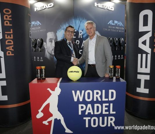 La firma de la renovación de Head con World Padel Tour.
