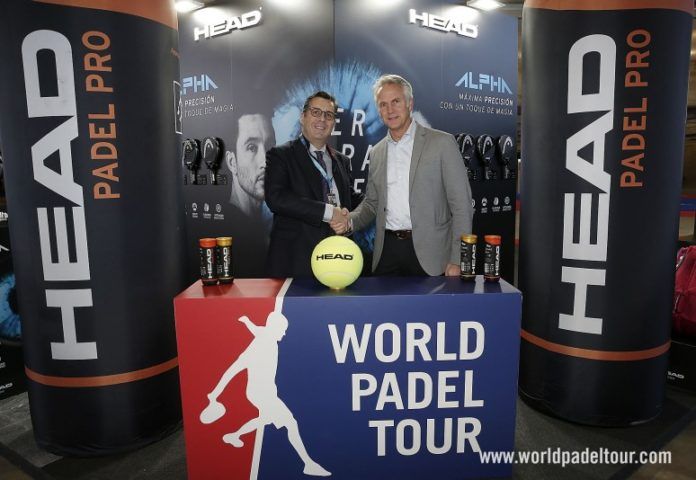 La firma de la renovación de Head con World Padel Tour.
