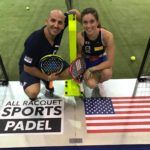Marcos del Pilar and Marta Ortega at the Racquet Paddle Sport Conference.