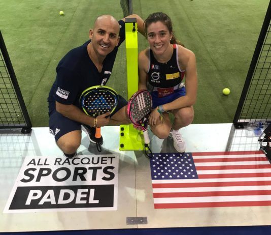 Marcos del Pilar und Marta Ortega bei der Racquet Paddle Sport Conference.