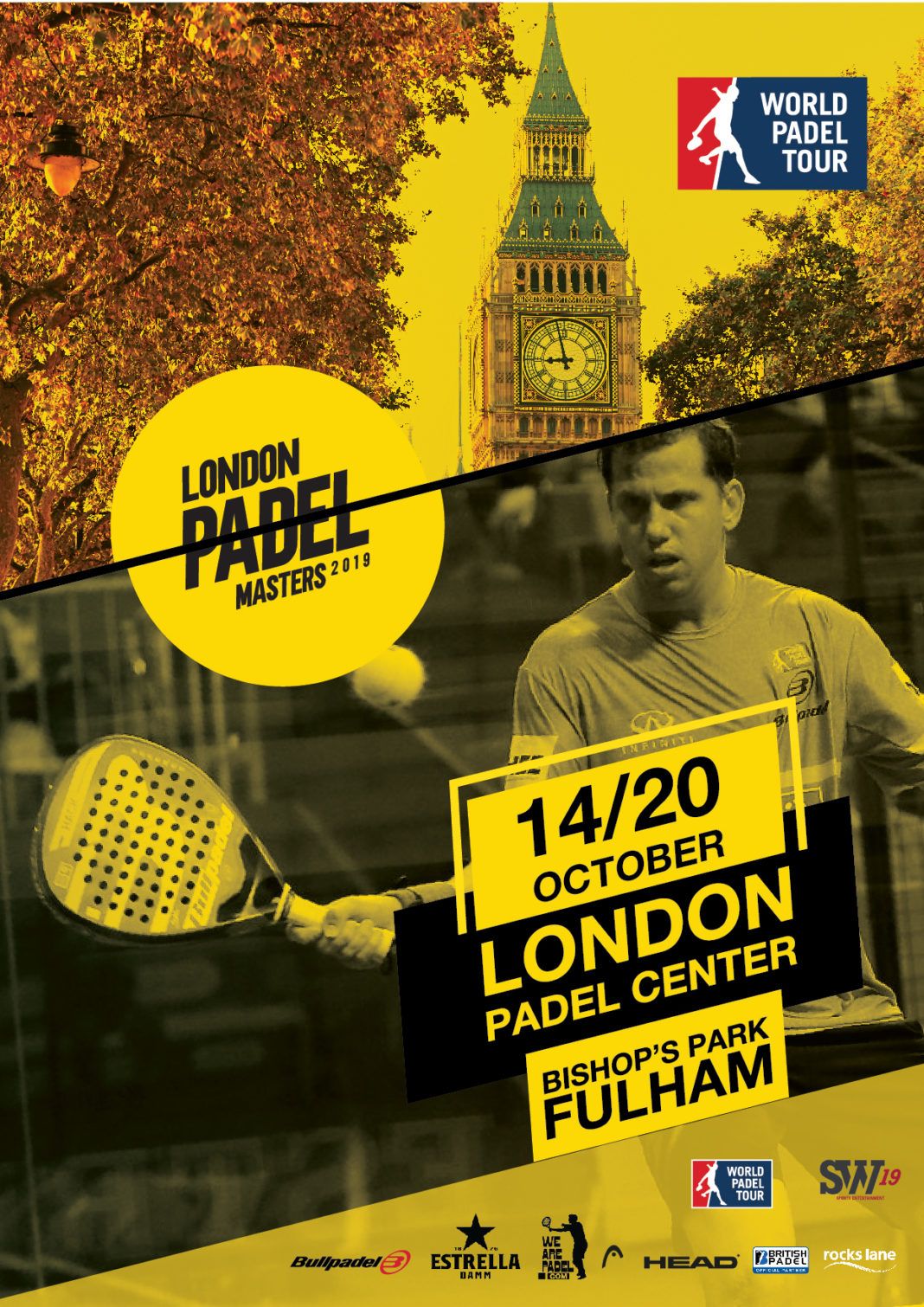 El póster del London Master del World Padel Tour.