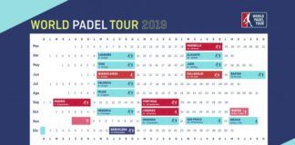 El calendario del World Padel Tour 2019.