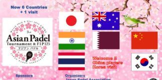 El cartel de la Asian Padel Cup.