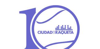 El logo conmemorativo de Ciudad de la Raqueta.