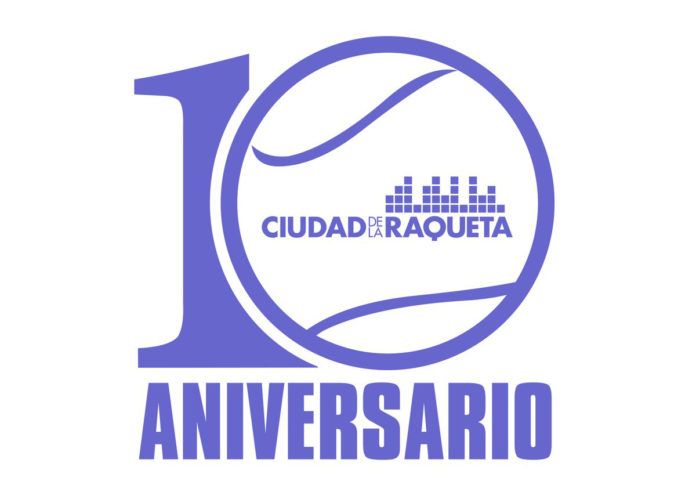 El logo conmemorativo de Ciudad de la Raqueta.