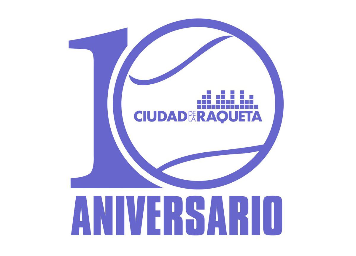 El logo conmemorativo de Ciudad de la Raqueta.
