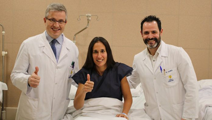Mapi Sánchez Alayeto, operada con éxito.