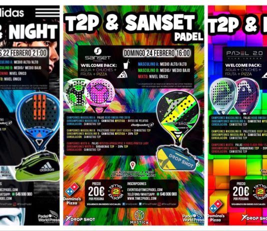 Un Torneo Adidas, la gran novedad semanal de Torneos Time2Padel La oferta de Torneos Time2Padel.