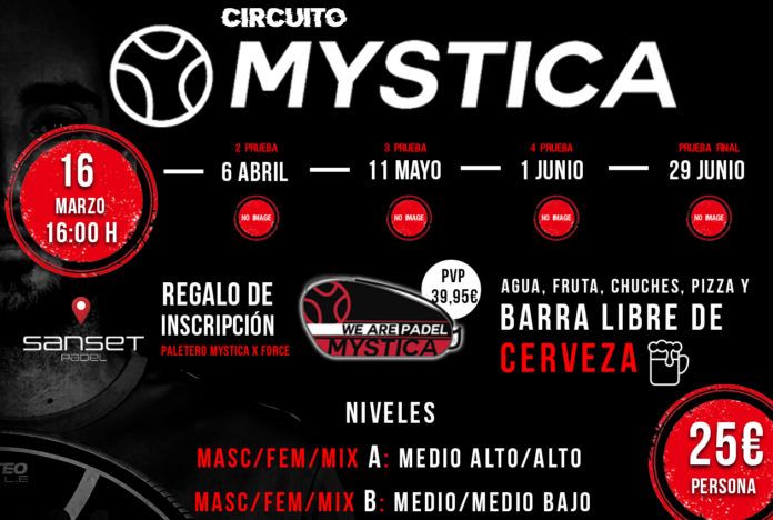 El cartel de la primera prueba del Circuito Mystica.