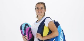 Ari Sánchez con su nueva Head Gamma Pro.