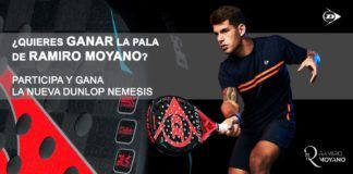 Dunlop Padel fait un tirage au sort à la Dunlop Nemesis de Ramiro Moyano.
