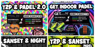 Los carteles informativos de Torneos Time2Padel para la semana.