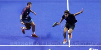 Lebrón y Paquito durante un partido del Marbella Master.