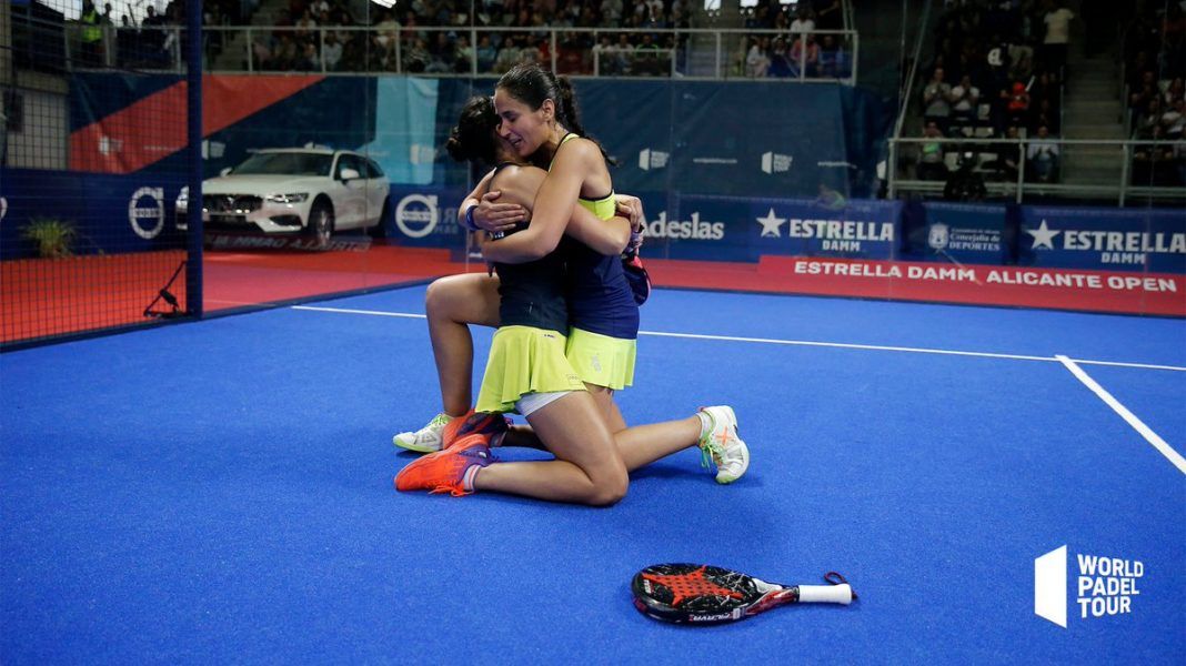 Brea y Majo en la semifinal del Alicante Open.
