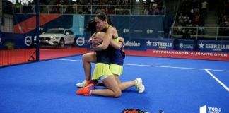 Brea y Majo en la semifinal del Alicante Open.