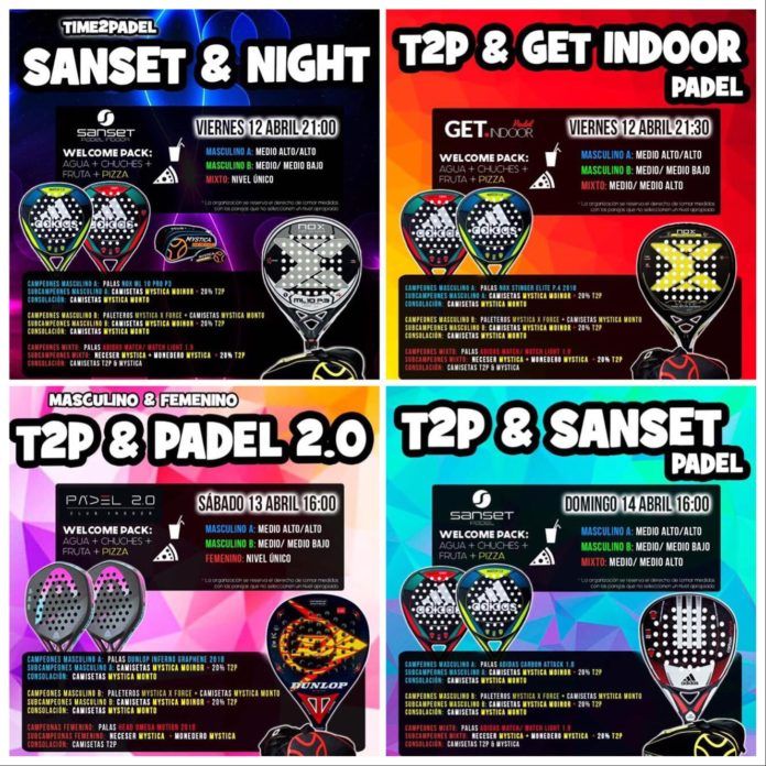La oferta semanal de Torneos Time2Padel. | Time2Padel