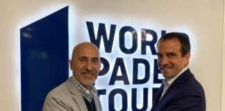 Mario Hernando y Luigi Carraro tras la reunión.