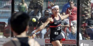 Carolina Navarro en dieciseisavos del Alicante Open. | Foto: World Padel Tour