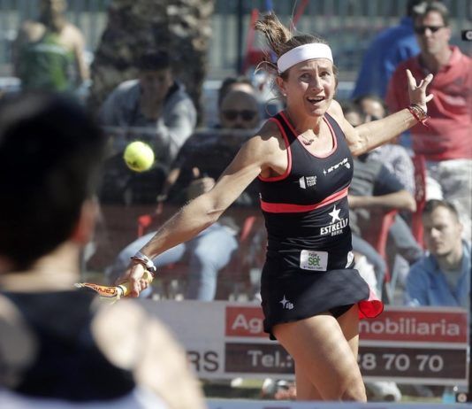 Carolina Navarro in zestiende van de Alicante Open. | Foto: Wereld Padel Tour