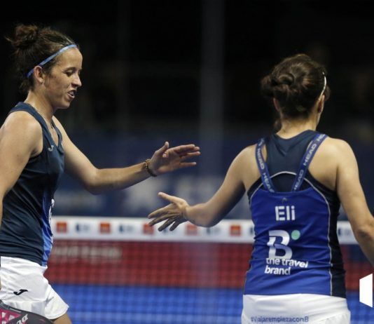 Llaguno و Amatriaín هزم Majo و Delfina Brea يحتفل Llaguno و Amatriaín بنقطة في Logroño Open.