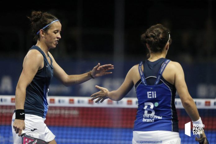Llaguno y Amatriaín celebran un punto en el Logroño Open.