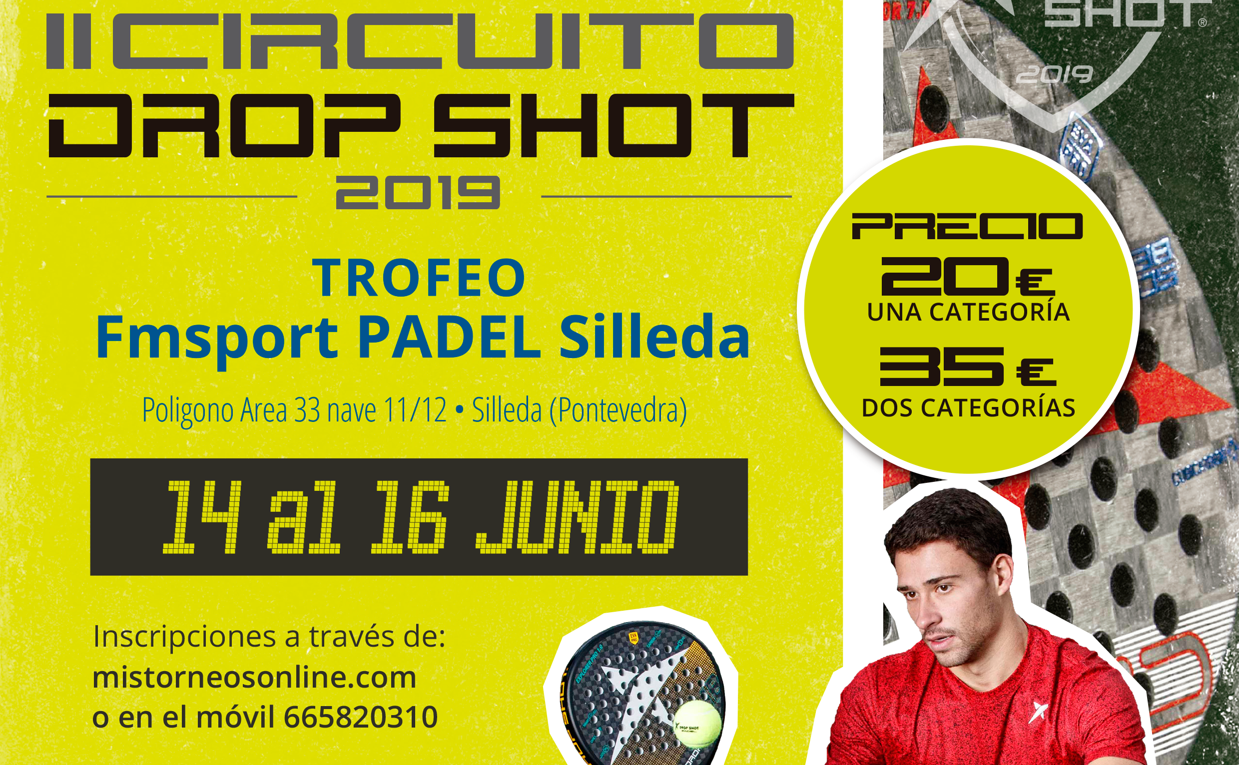 El II Circuito Drop Shot viaja en junio a Pontevedra