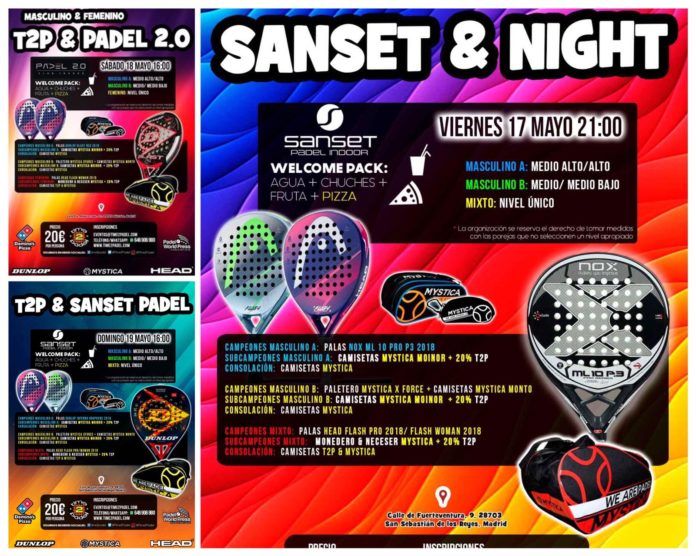 La oferta de Torneos Time2Padel.