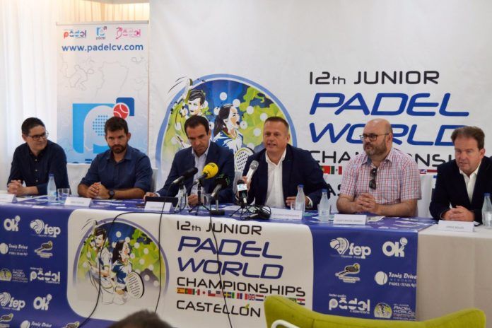 La presentación del Mundial de pádel de menores. | Foto: PadelCV