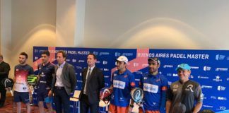 Algunos de los jugadores en la presentación del Buenos Aires Master. | Foto: World Padel Tour