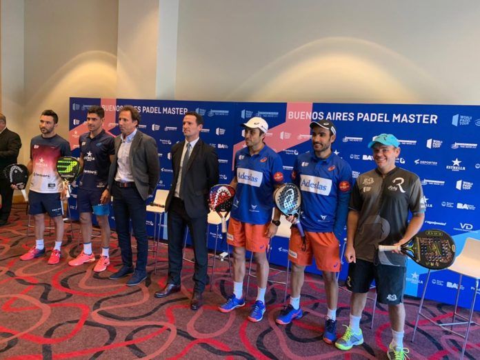 Algunos de los jugadores en la presentación del Buenos Aires Master. | Foto: World Padel Tour