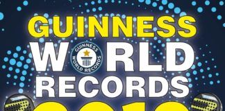 El cartel del Record Guinness.