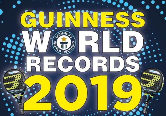 El cartel del Record Guinness.