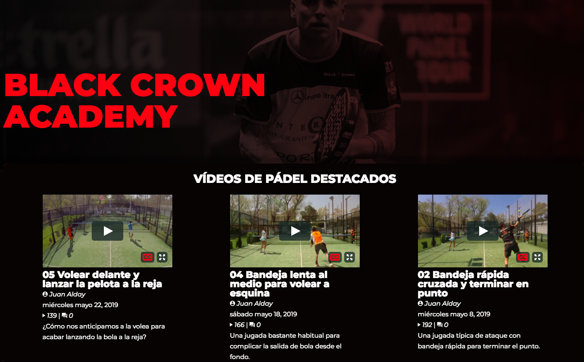 Nace Black Crown Academy: pádel y estrategia online