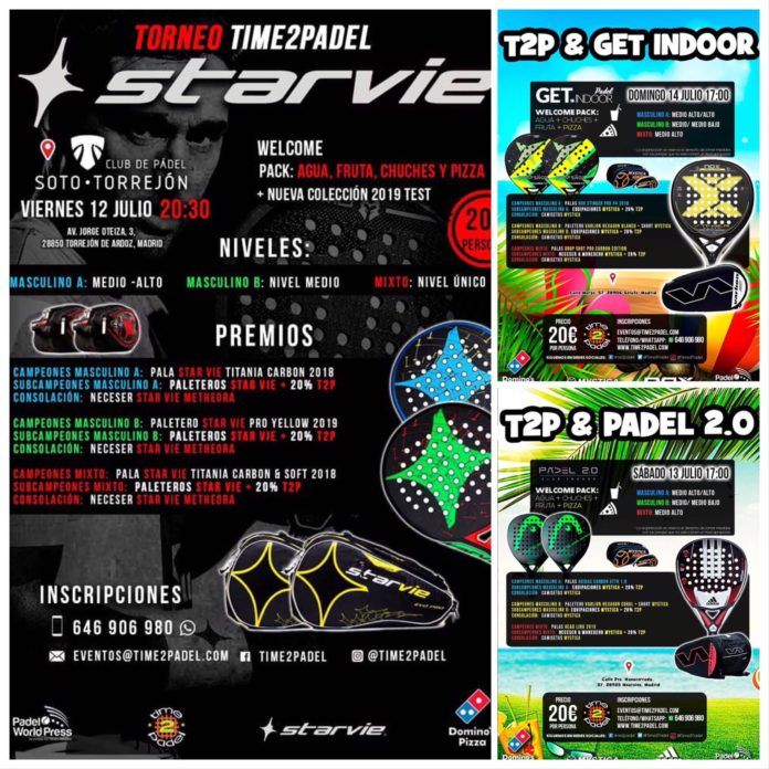 La propuesta de Torneos Time2Padel.