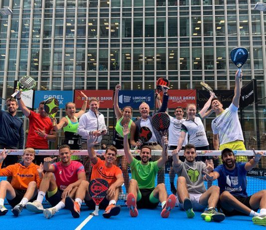 Algunos de los jugadores que participaron en el London Padel Master. | Foto: World Padel Tour