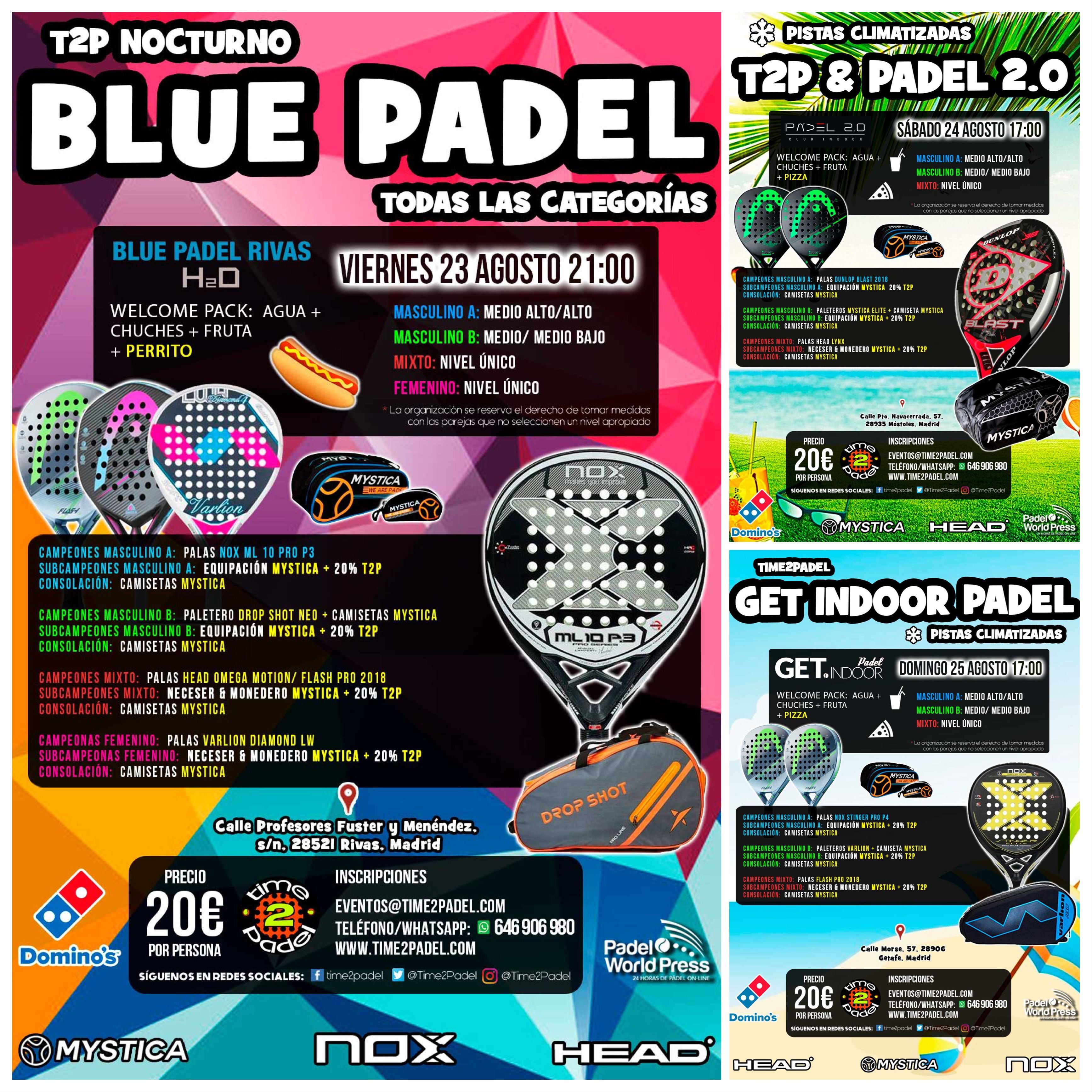 Start your holiday trip with Time2padel tournaments