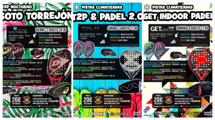 La oferta de Torneos Time2Padel.