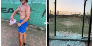 Carles Puyol durante el incidente. | @carlespuyol