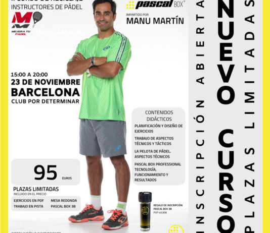 O treinador do Bullpadel Manu Martín em Melhore a sua raquete.