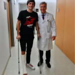 Franco Stupaczuk tras pasar las pruebas médicas.