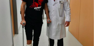 Franco Stupaczuk tras pasar las pruebas médicas.