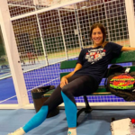 Garbiñe Muguruza prueba el pádel Garbiñe Muguruza.