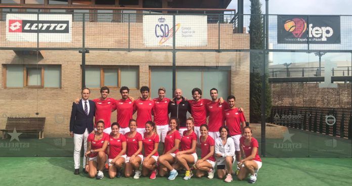 Los combinados de la FEP para el Europeo de Pádel. | Foto: FEP Los combinados de la FEP para el Europeo de Pádel. | Foto: FEP