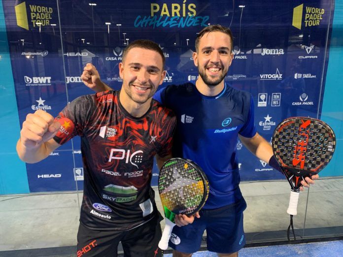 Capra y Campagnolo en el París Challenger. | Foto: World Padel Tour