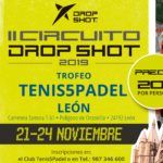 El cartel del II Circuito Drop Shot en su prueba en León.